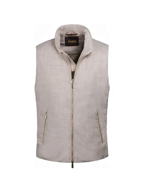 zip smooth vest by MOORER