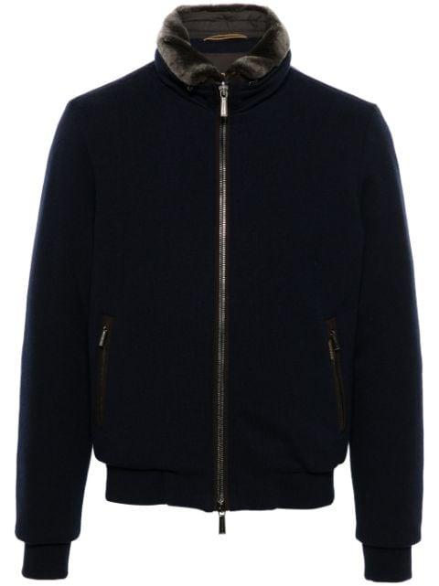 zip-up fleece jacket by MOORER