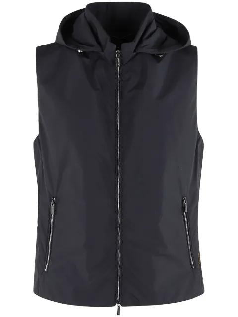 zip-up gilet by MOORER