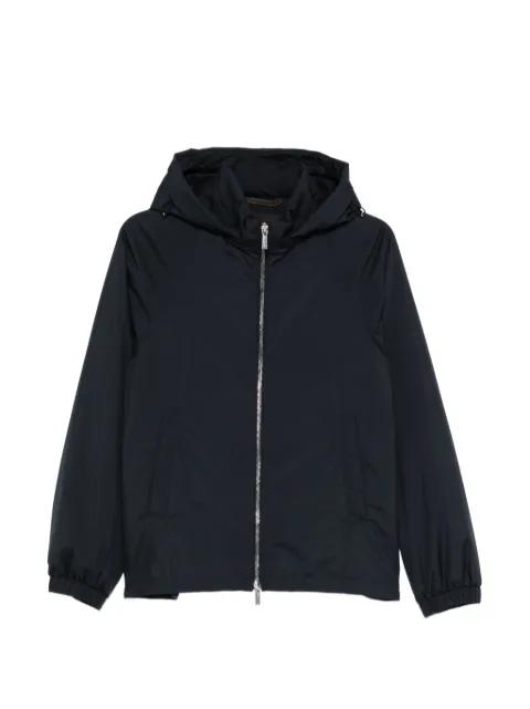 zip-up hoodied jacket by MOORER
