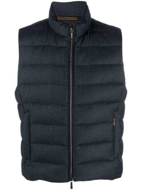 zipped padded gilet by MOORER