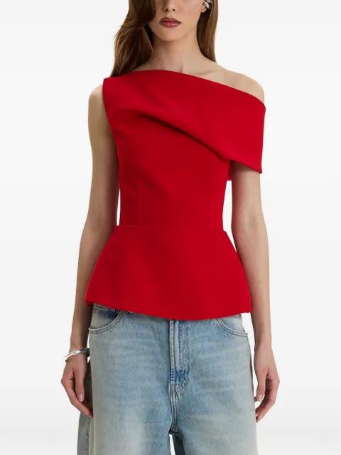 Edit off-shoulder peplum top by MOOS STUDIO