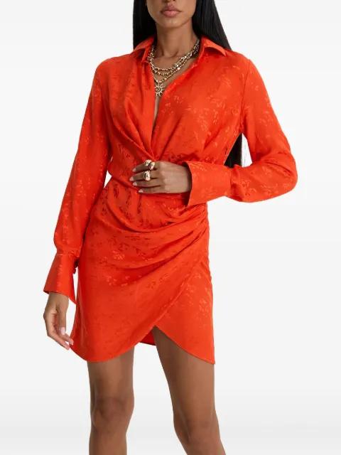 Fire Bloom floral-print mini dress by MOOS STUDIO
