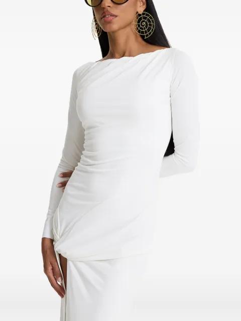 Flow knot-front side-slit maxi dress by MOOS STUDIO