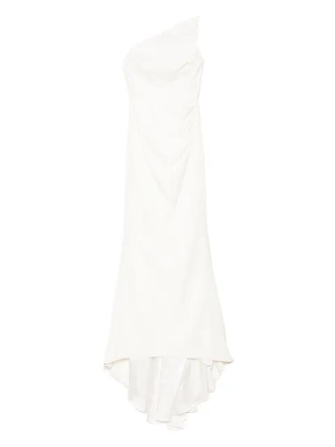 asymmetric-neck maxi dress by MOOS STUDIO