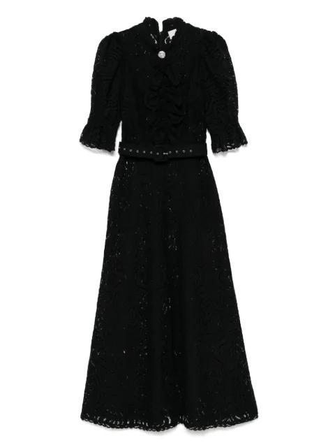 lace maxi dress by MOOS STUDIO