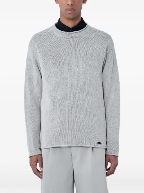 ribbed crew-neck sweater by MOOS STUDIO