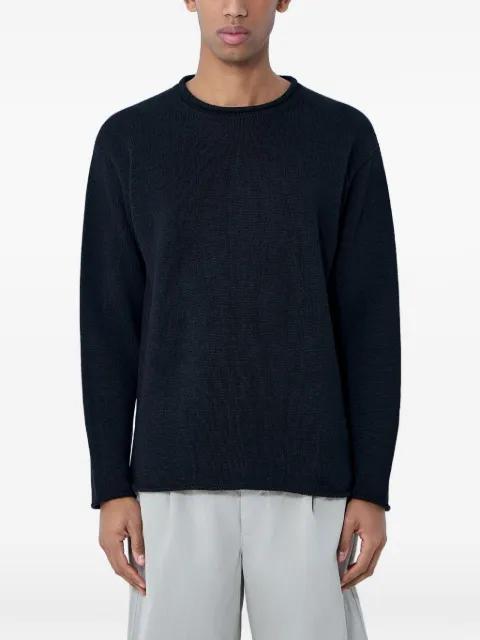 ribbed crew-neck sweater by MOOS STUDIO
