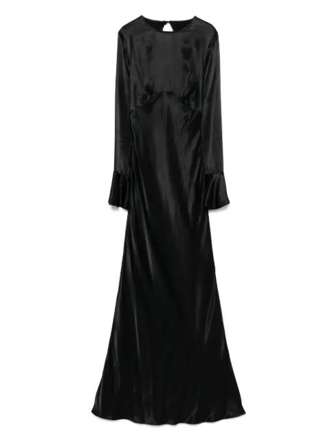 satin maxi dress by MOOS STUDIO