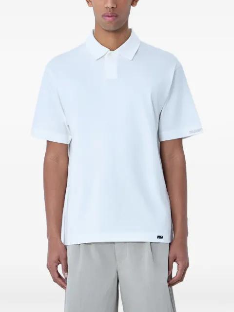 short-sleeved cotton polo shirt by MOOS STUDIO