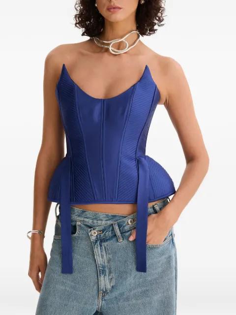 tie-fastening top by MOOS STUDIO