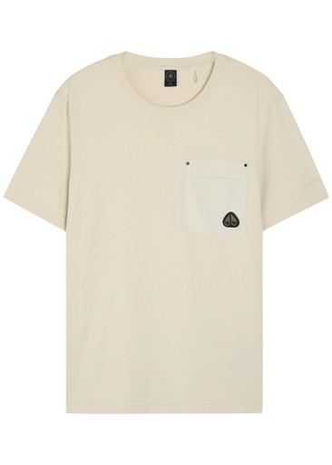 Dalon logo cotton T-shirt by MOOSE KNUCKLES