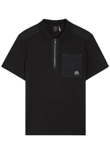 Dalon panelled piqué cotton polo shirt by MOOSE KNUCKLES