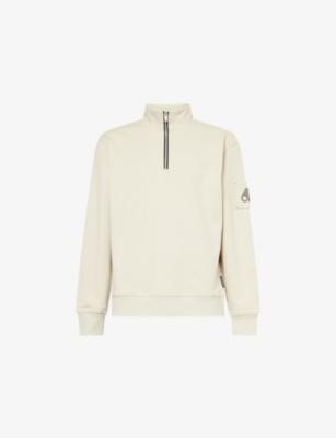 Hartsfield Quarter-Zip Cotton Sweatshirt by MOOSE KNUCKLES