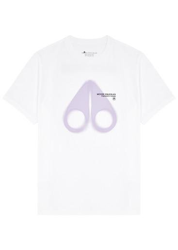 Maurice logo-print cotton T-shirt by MOOSE KNUCKLES