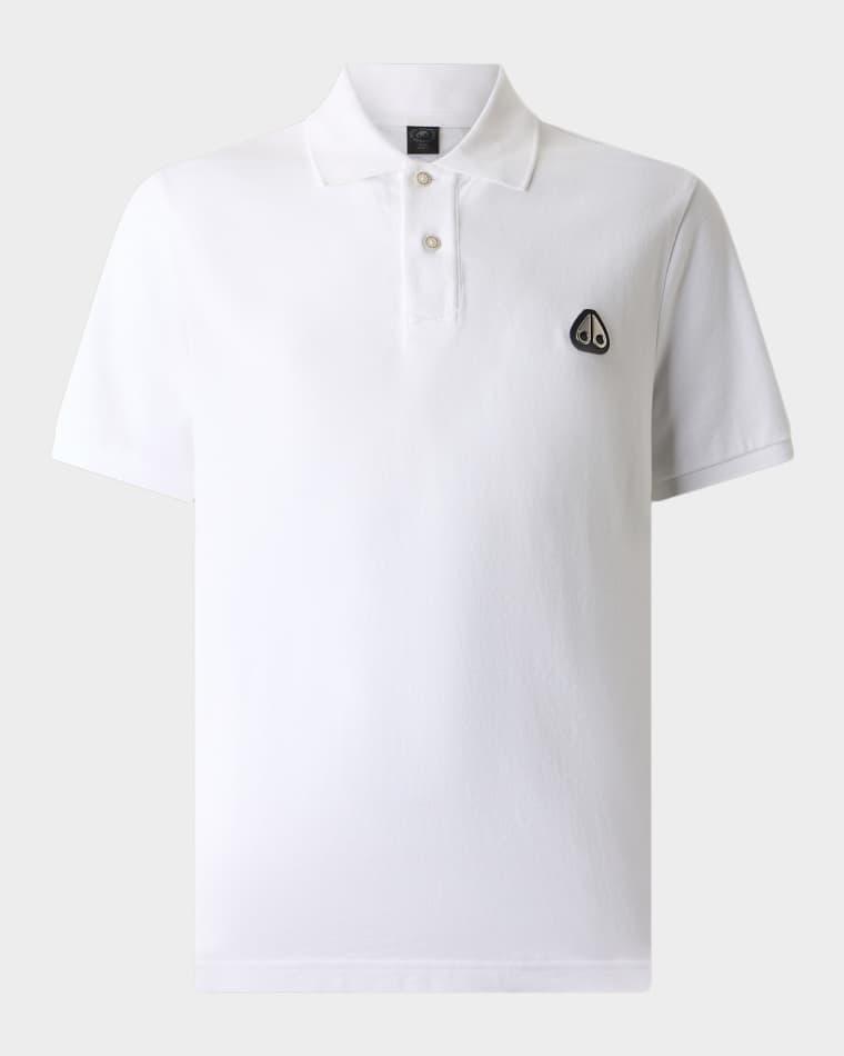 Men's Everett Cotton Pique Polo Shirt by MOOSE KNUCKLES
