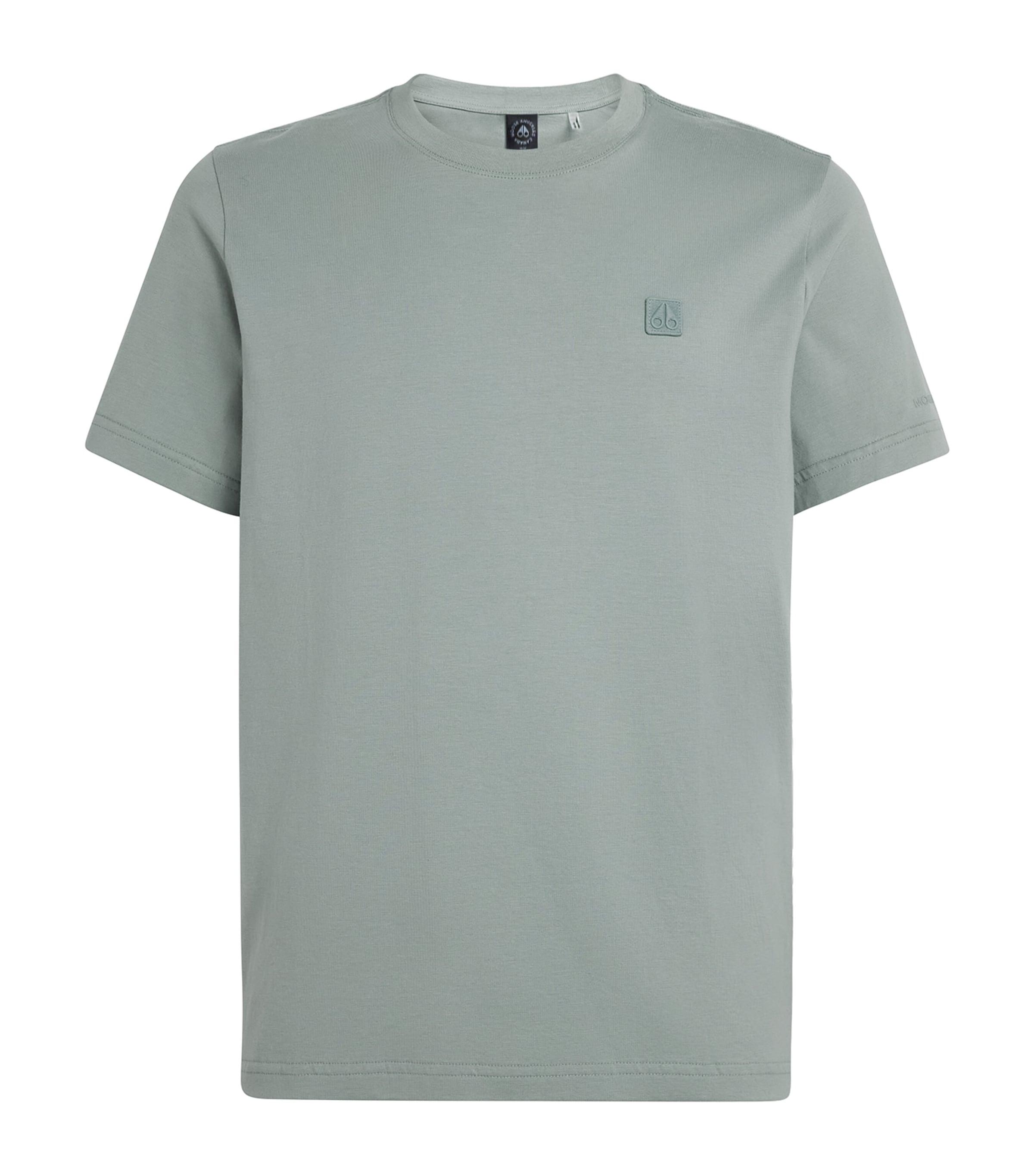 Moose Knuckles Cotton Embroidered Logo T-Shirt by MOOSE KNUCKLES