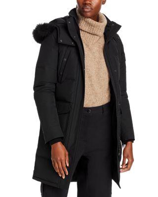 Onyx Causapscal Shearling Trim Down Parka by MOOSE KNUCKLES Onyx Causapscal Shearling Trim Down Parka by MOOSE KNUCKLES
