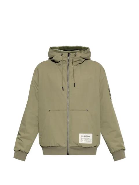 Roland Reversible Bunny hoodied logo-patch jacket by MOOSE KNUCKLES