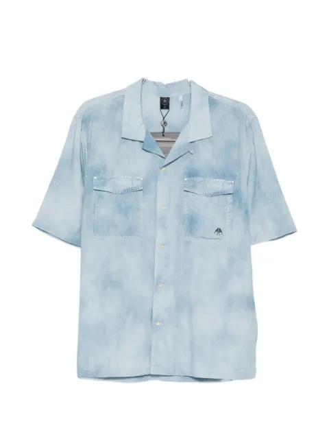 denim-print short-sleeve shirt by MOOSE KNUCKLES