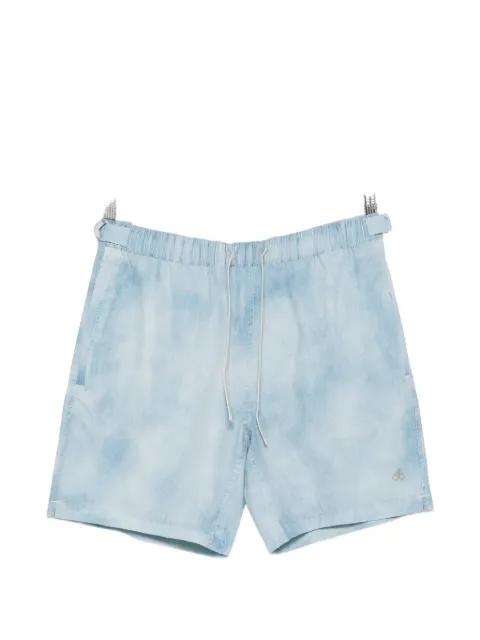 denim print swim shorts by MOOSE KNUCKLES