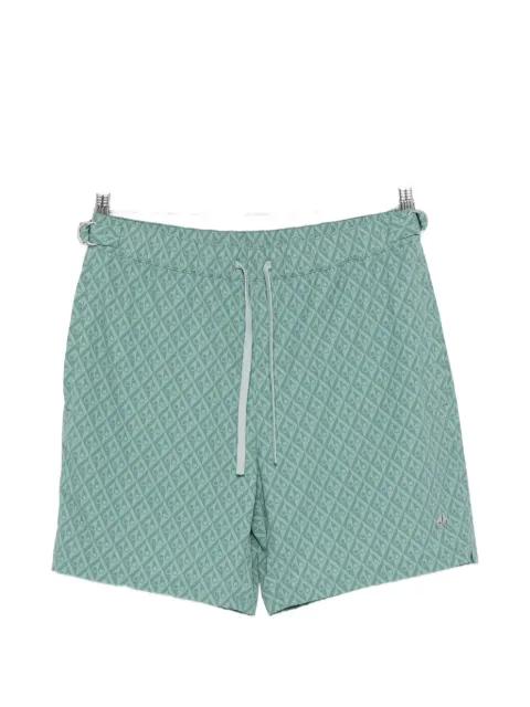 drawstring patterned swim shorts by MOOSE KNUCKLES