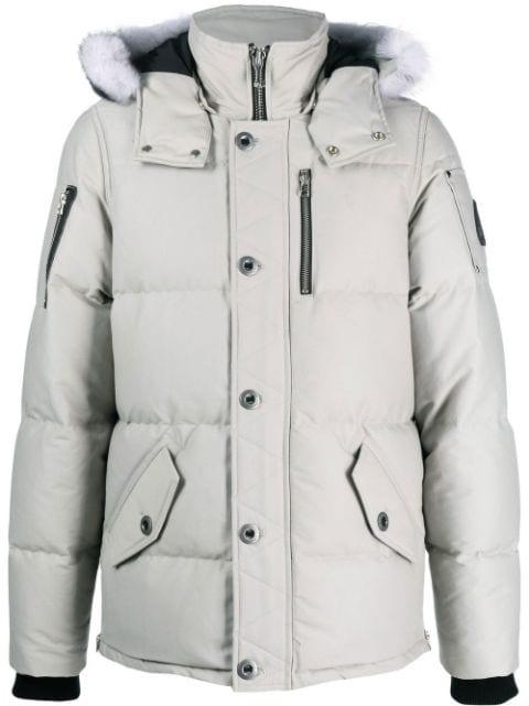 faux-fur trim padded parka by MOOSE KNUCKLES