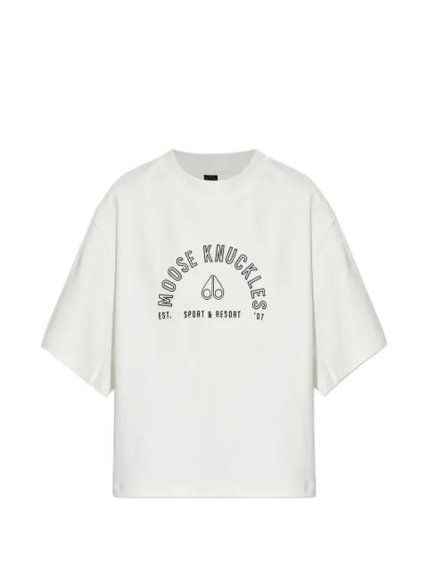 logo-print T-shirt by MOOSE KNUCKLES