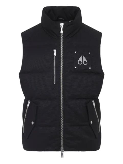 quilted logo-plaque gilet by MOOSE KNUCKLES