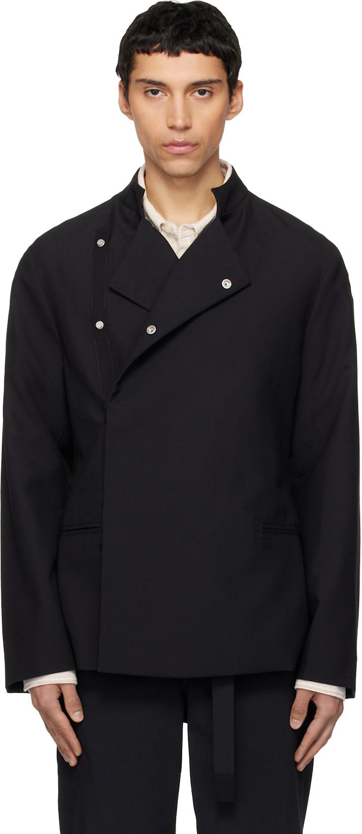 Black Double Breast Blazer by MORDECAI