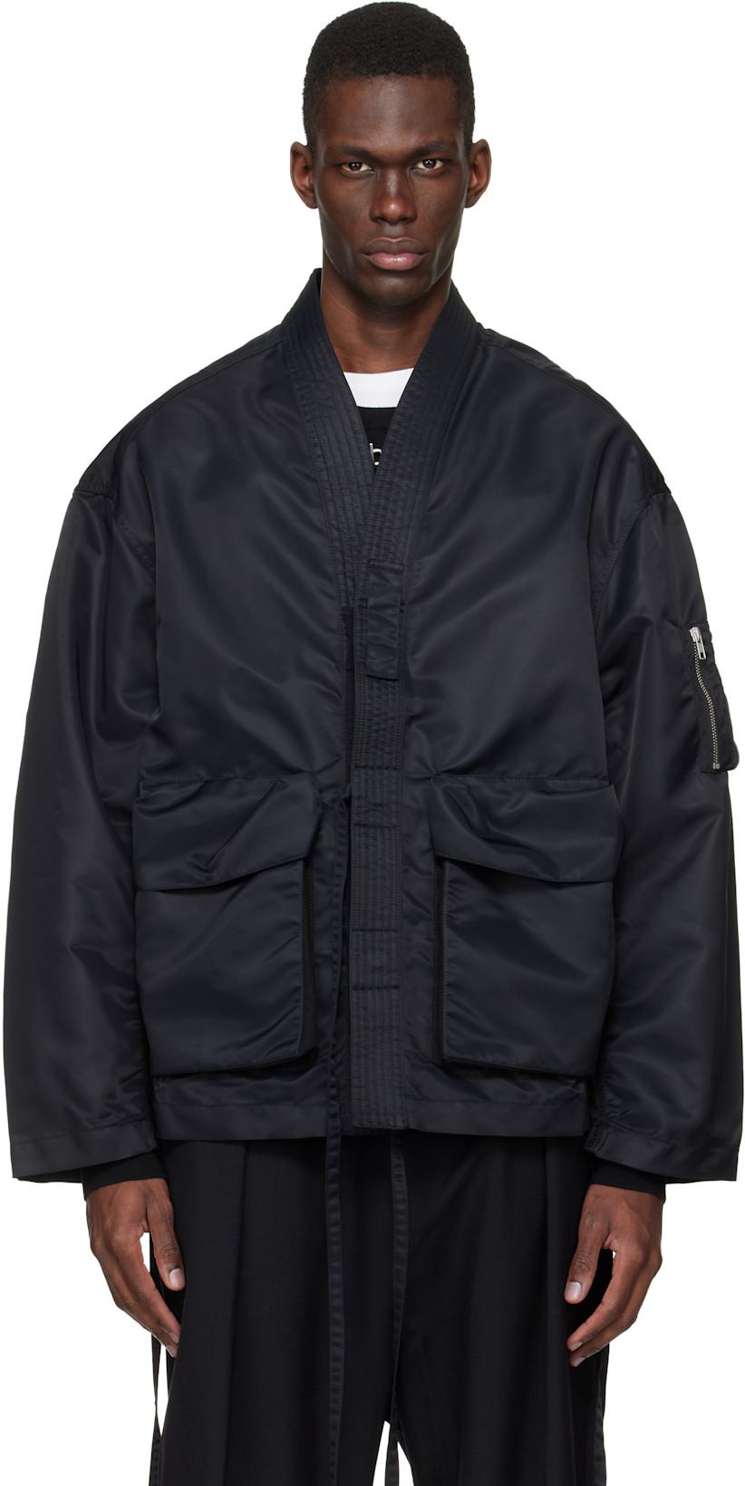 Black Kimono Field Jacket by MORDECAI