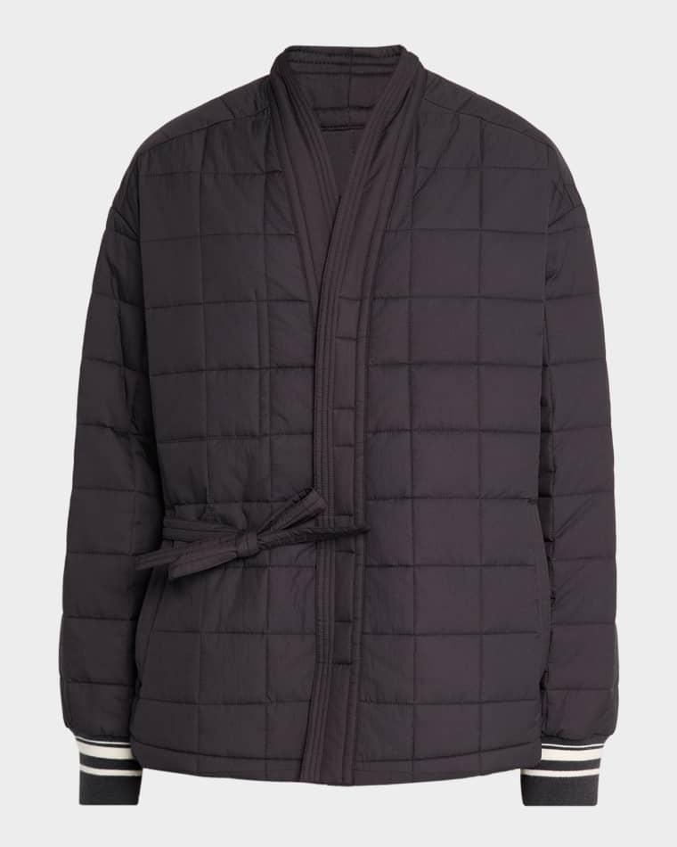 Men's Quilted Nylon Kimono Jacket by MORDECAI