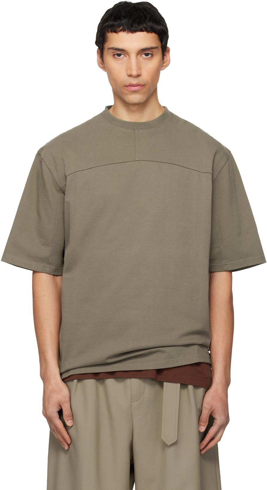 Taupe Classic Fit T-shirt by MORDECAI