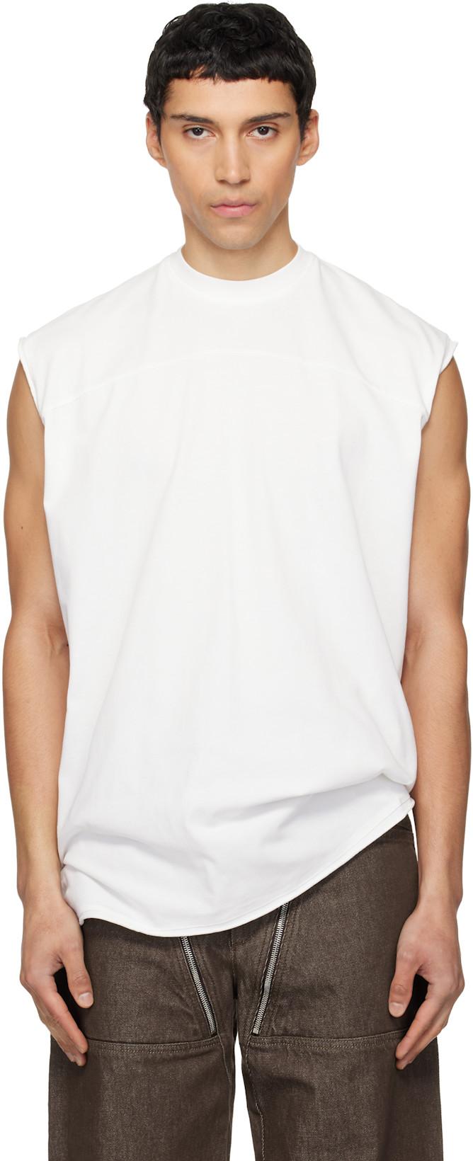 White Muscle Tank Top by MORDECAI