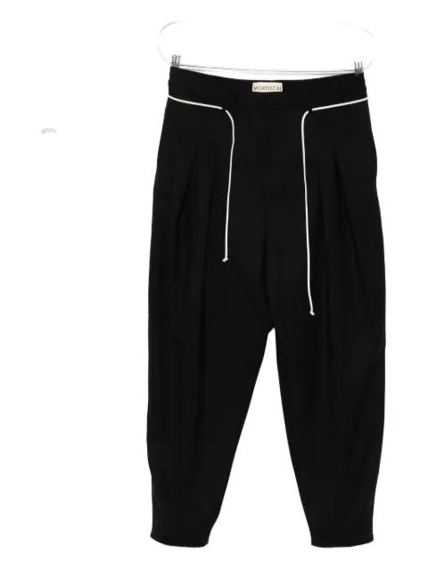 pleated drawstring trousers by MORDECAI