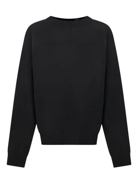 round-neck panelled sweater by MORDECAI