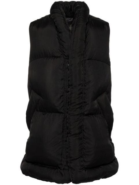 sleeveless down coat by MORDECAI