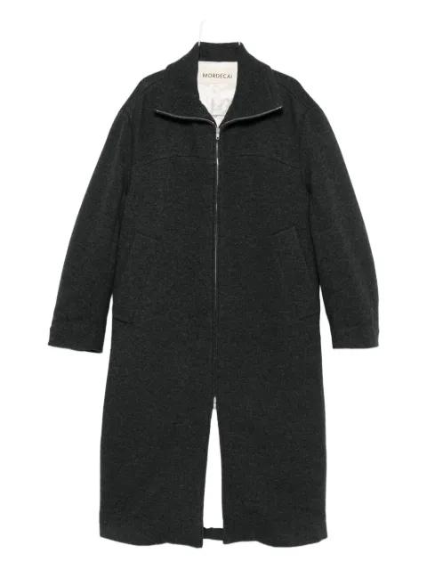 zip-front patch-pocket coat by MORDECAI