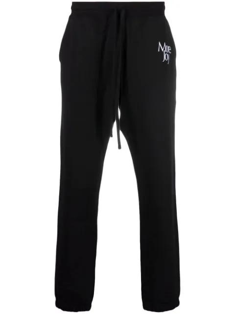 logo-embroidered track pants by MORE JOY