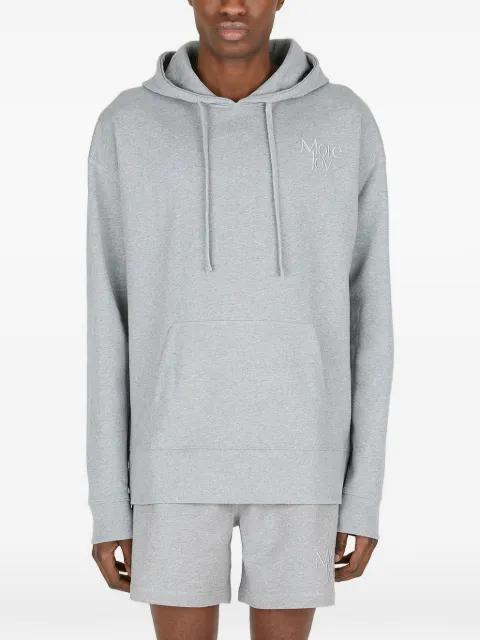 logo hoodied sweatshirt by MORE JOY