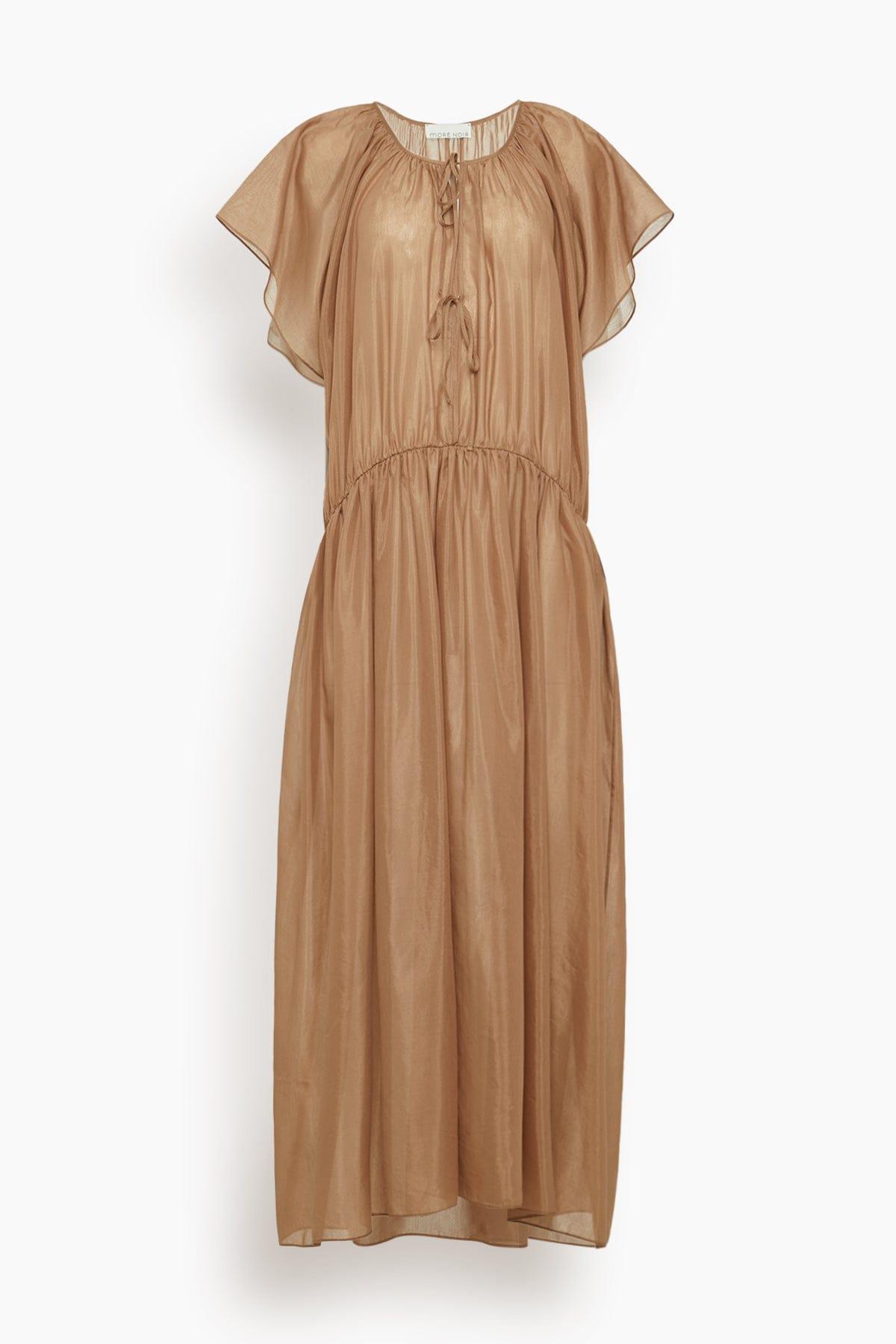 Esther Dress in Taupe by MORE NOIR