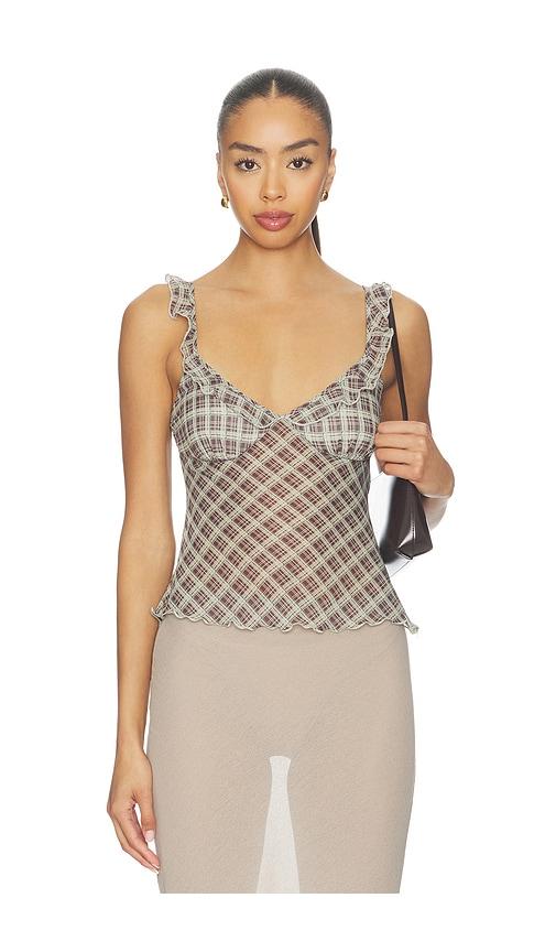MORE TO COME Ariadne Top in Brown by MORE TO COME