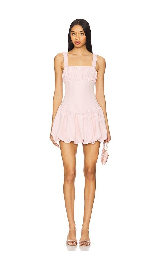MORE TO COME Blair Mini Dress in Rose by MORE TO COME