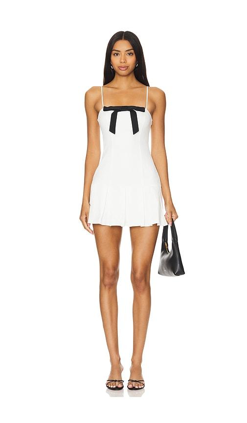 MORE TO COME Brea Mini Dress in White by MORE TO COME