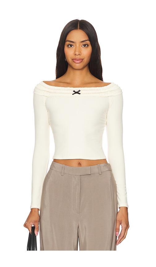 MORE TO COME Brexley Top in Cream by MORE TO COME