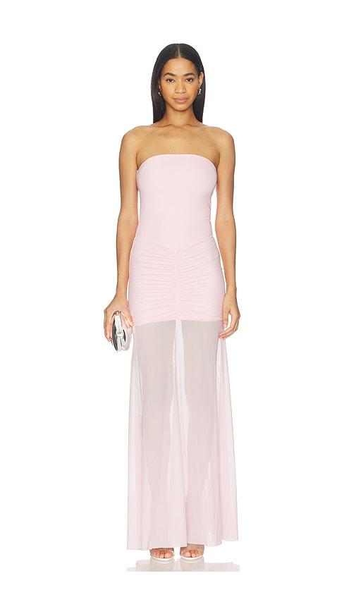 MORE TO COME Britney Maxi Dress in Pink by MORE TO COME