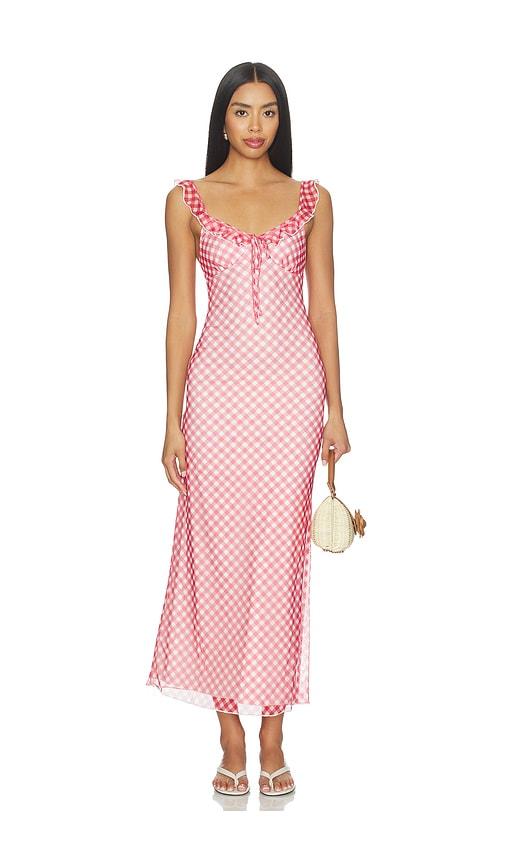 MORE TO COME Brylie Maxi Dress in Red by MORE TO COME