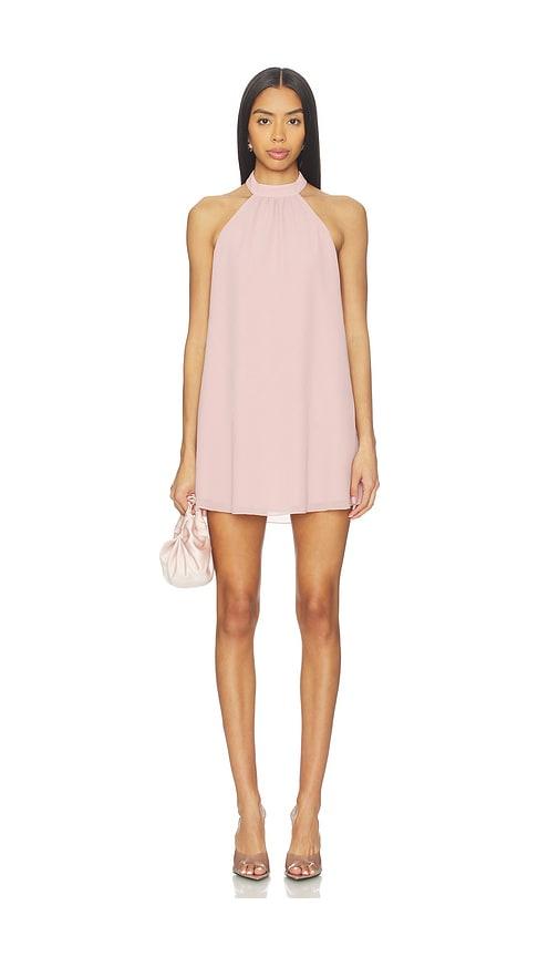 MORE TO COME Calanthe Mini Dress in Pink by MORE TO COME
