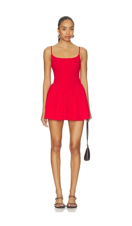 MORE TO COME Calia Mini Dress in Red by MORE TO COME