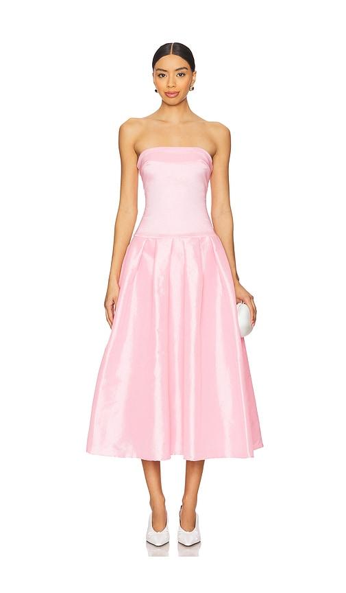 MORE TO COME Cambria Strapless Dress in Pink by MORE TO COME MORE TO COME Cambria Strapless Dress in Pink by MORE TO COME